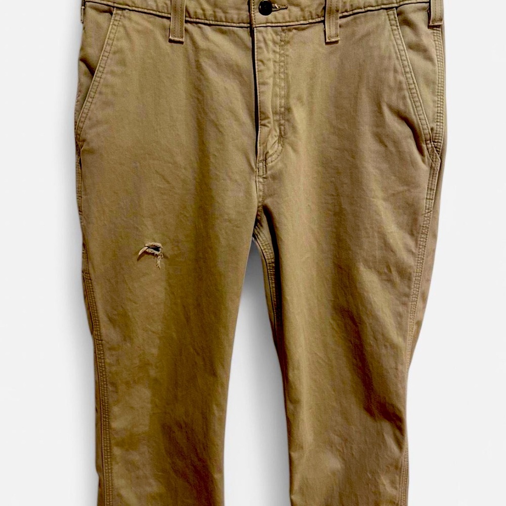 Carhartt RELAXED FIT PANTS - 100095-253 - TAN - 34X32 - small hole right leg.
